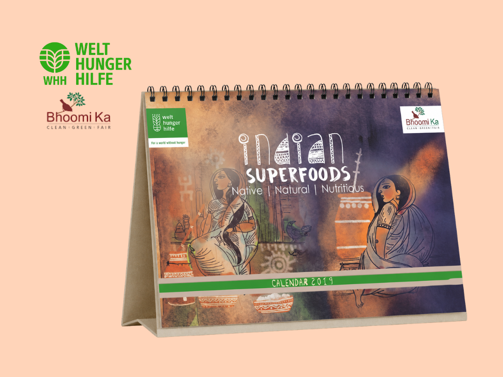 Indian Superfoods calendar for Welthungerhilfe and Bhoomi Ka